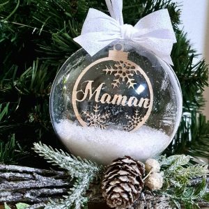 Boule de Noël neige