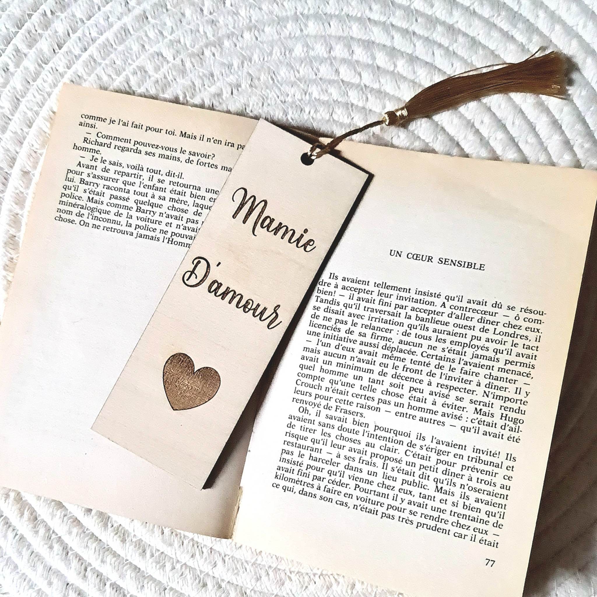 Marque page " Mamie d'amour "