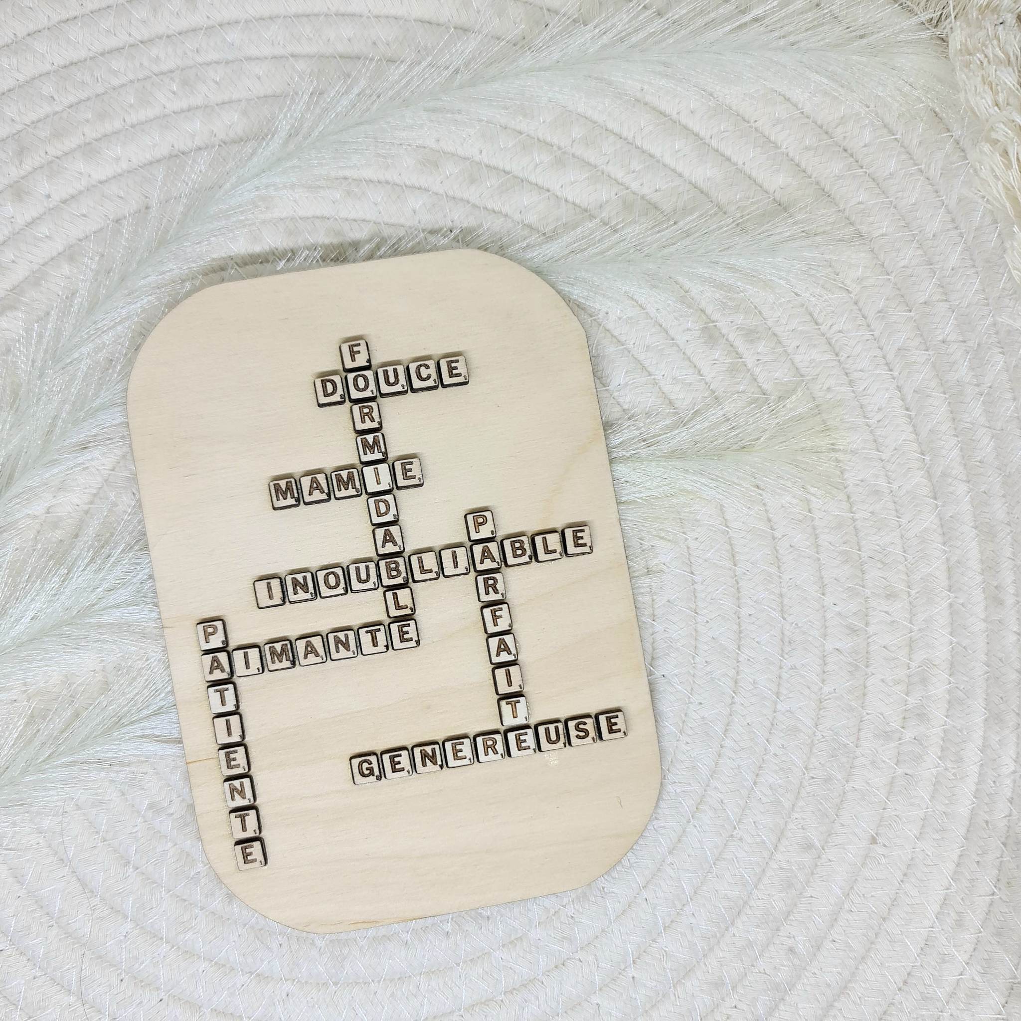 Carte FĂȘte des Mamie Scrabble