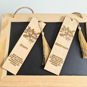 Marque page Maîtresse , Maître , Atsem , Nounou