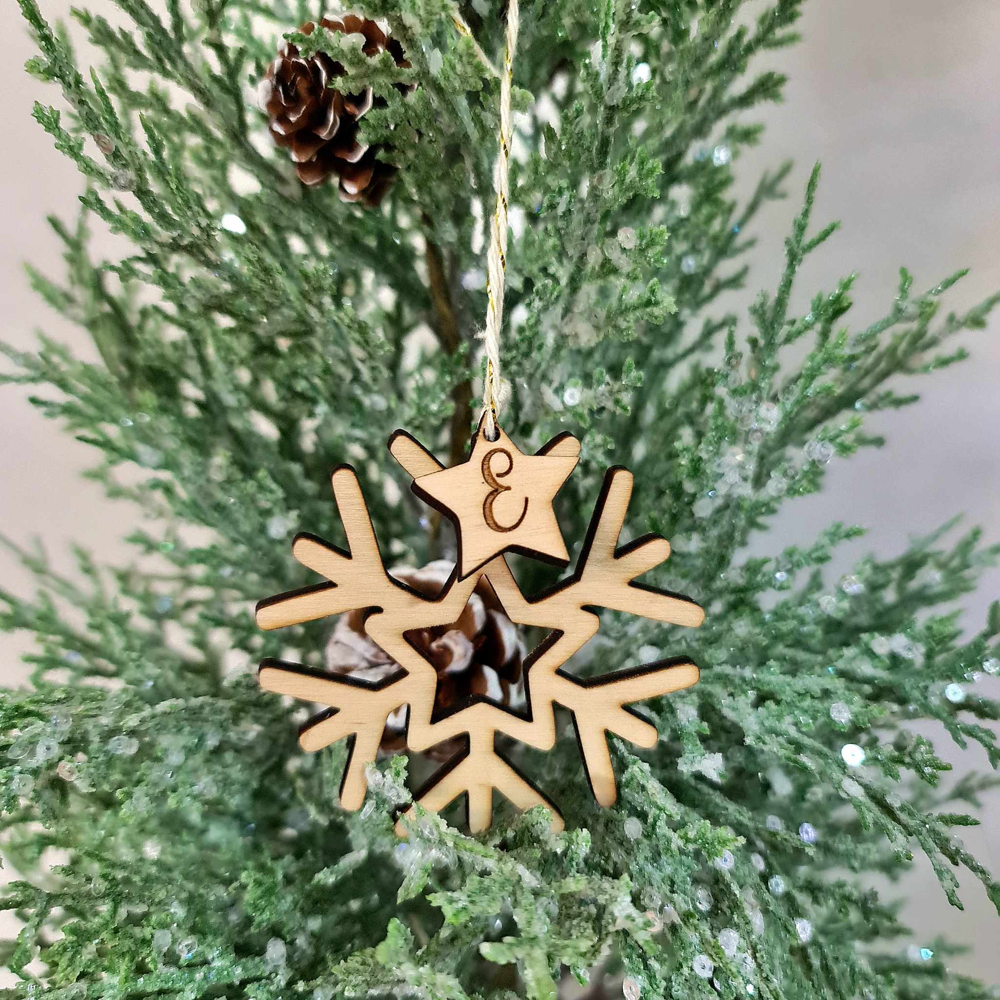 Boule de Noël personnalisée Flocon