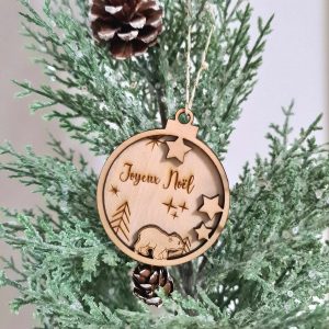 Boule de Noël ourson