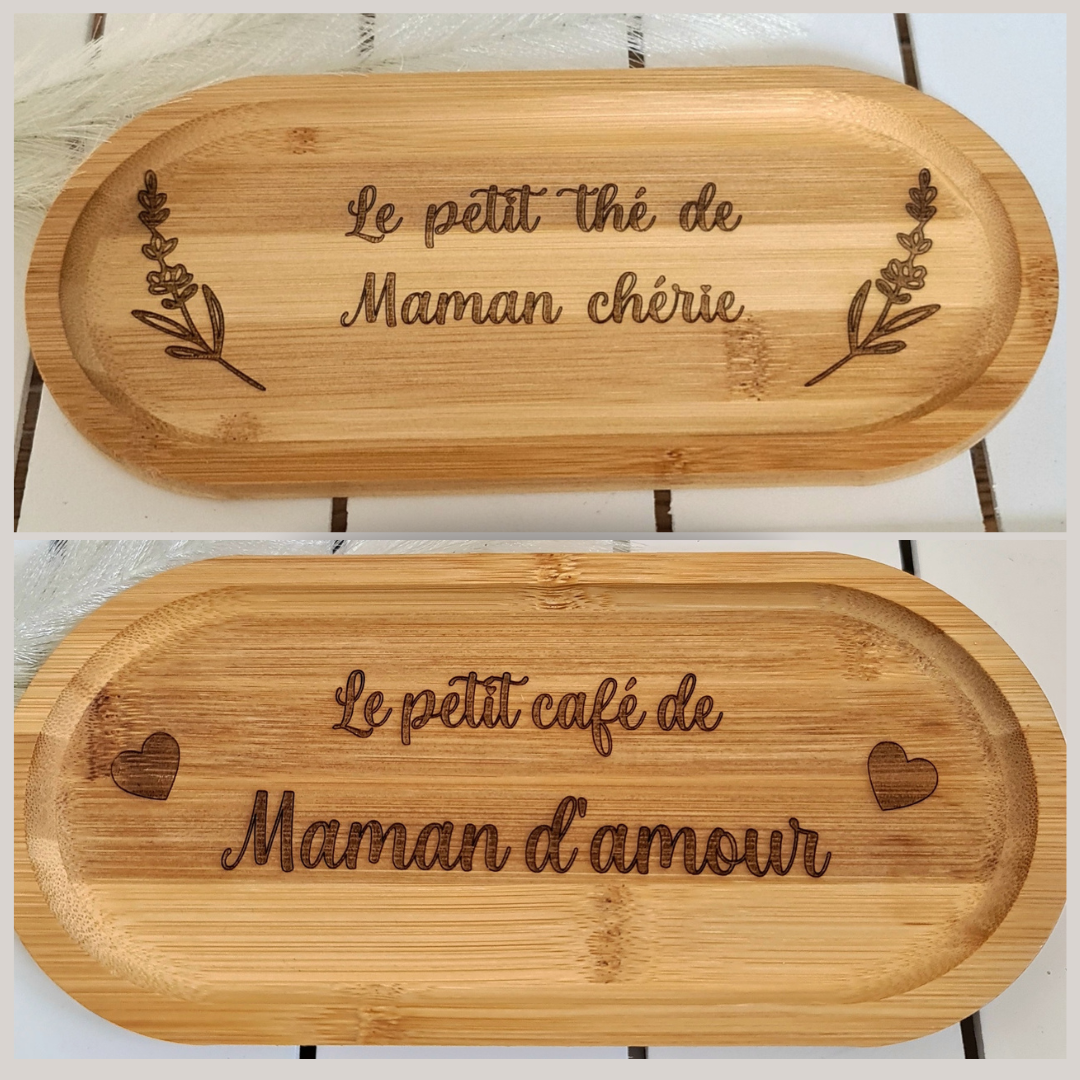Plateau café / thé Maman d'amour, Maman chérie