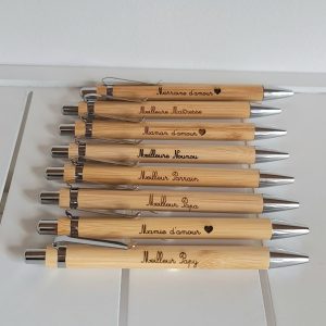Stylo en bambou personnalisé pour toute occasion
