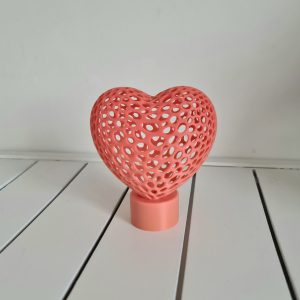 Lumière en forme de cœur – Élégance et douceur lumineuse - Rose saumon foncé